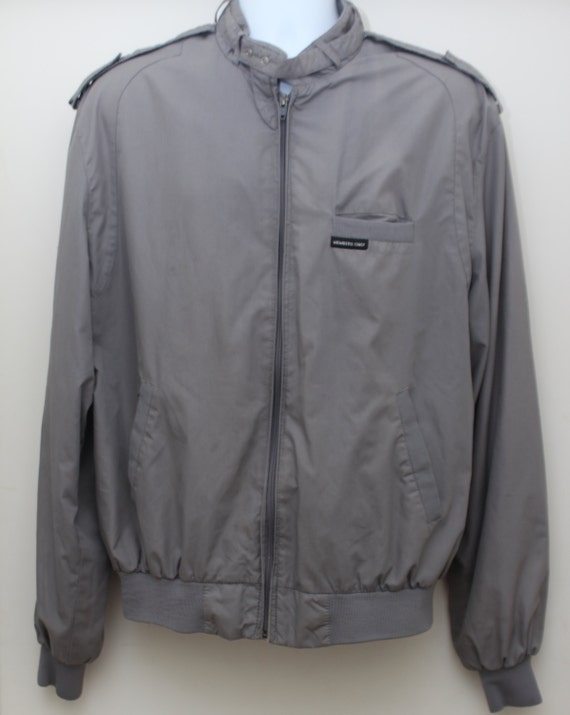 Rare 80's Vintage MEMBERS ONLY Gray Jacket Sz:
