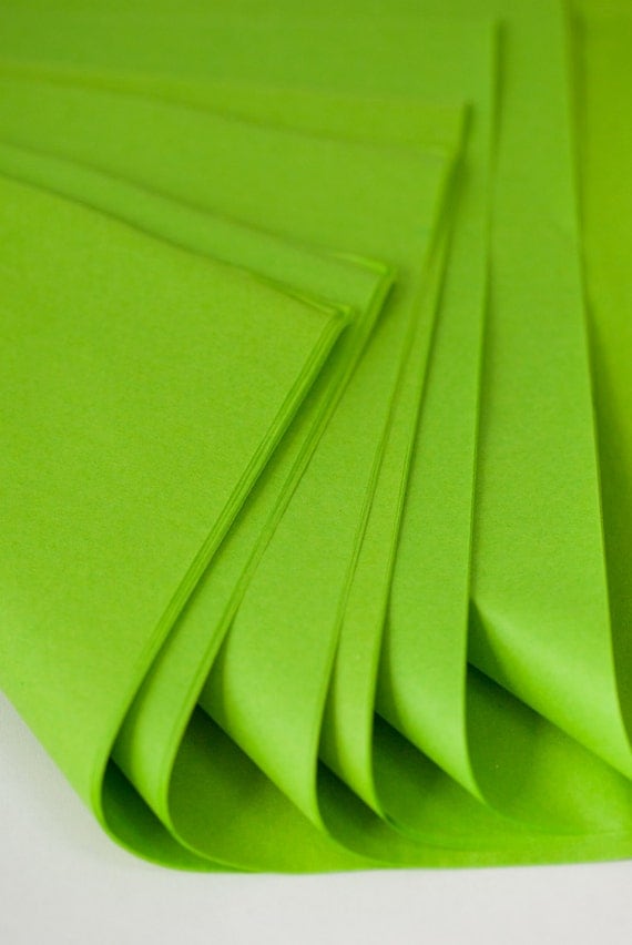 Lime Green Tissue Paper | Bulk Tissue Paper 24 Sheets Green | Neon ...