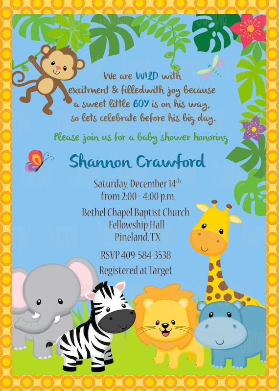 Safari Printable Invitations 6