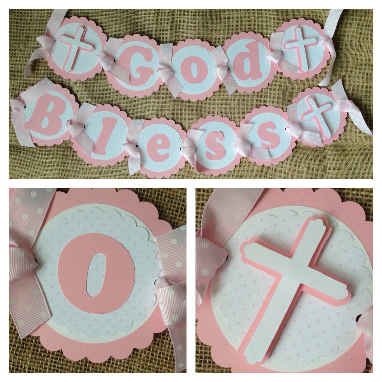 Baptism Banner Girl Baptism Banner Christening Banner God