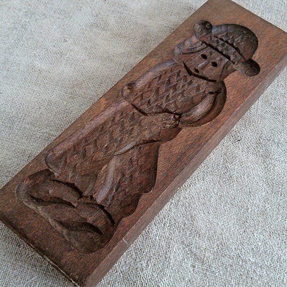 Vintage hand carved wooden mold butter mold Home Décor by MyWealth