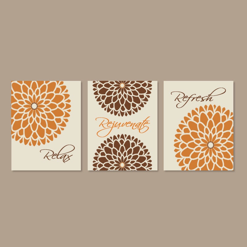 BATHROOM DECOR Bathroom Wall Decor Flower Wall Art Floral