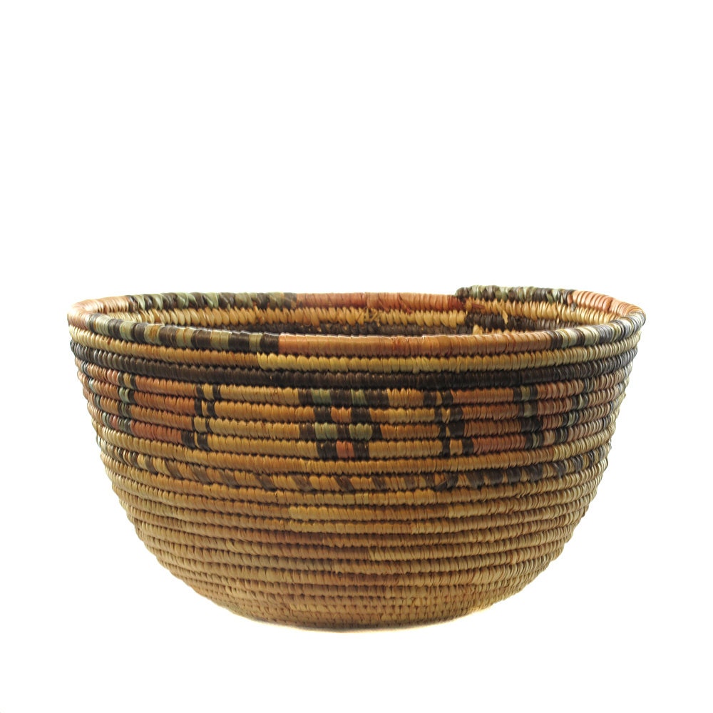 African Woven Basket FREE SHIPPING