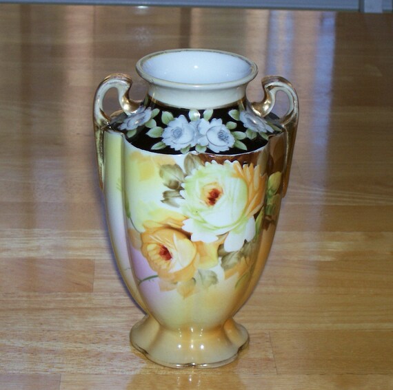 Vintage Noritake Morimura vase yellow gold by OnPointCollectibles