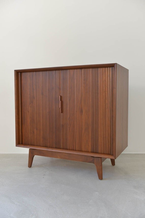 Walnut Tambour Door Media