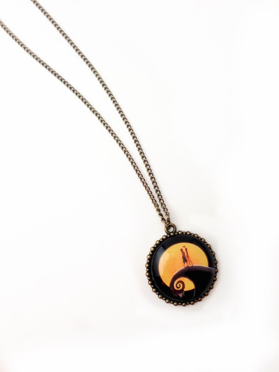 Nightmare Before Christmas Necklace by SpoonfulofWhimsy on Etsy