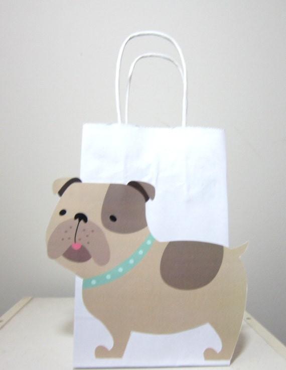 Puppy Dog Goody Bags Puppy Dog Favor Bags Bulldog Favors