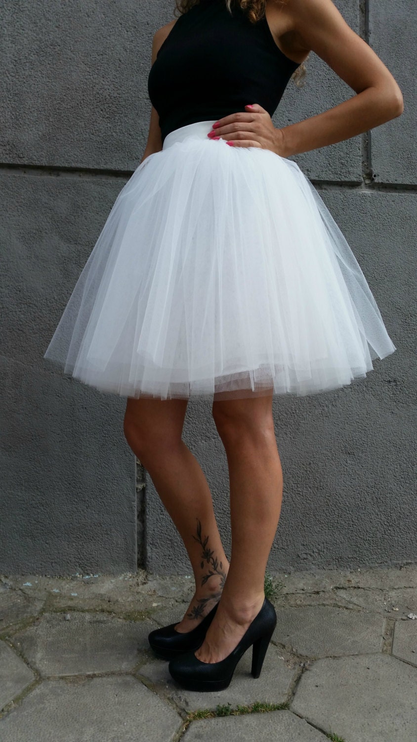 Women Tulle Skirt Knee length Tutu Skirt Princess Skirt