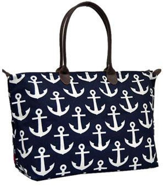 Anchor Tote Personalized Large Anchor weekenederShopping BagTote ...