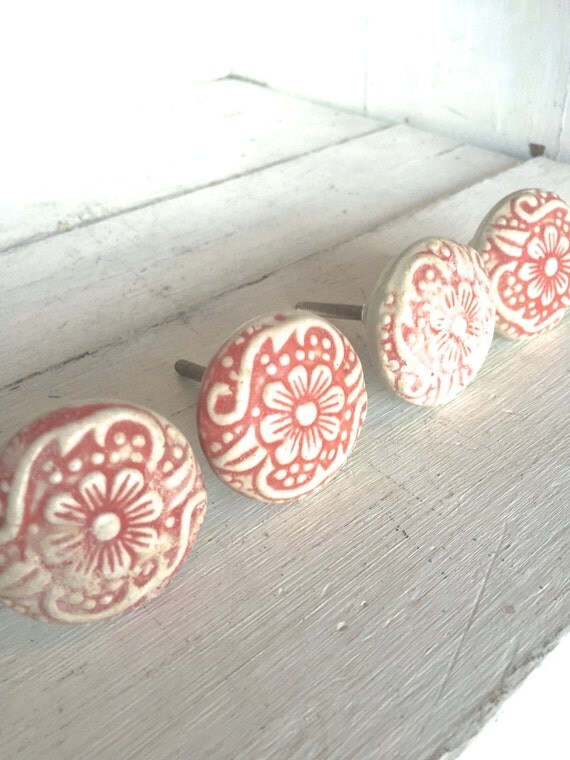 Flower Decorative Knob Ceramic Knob Decorative Knob