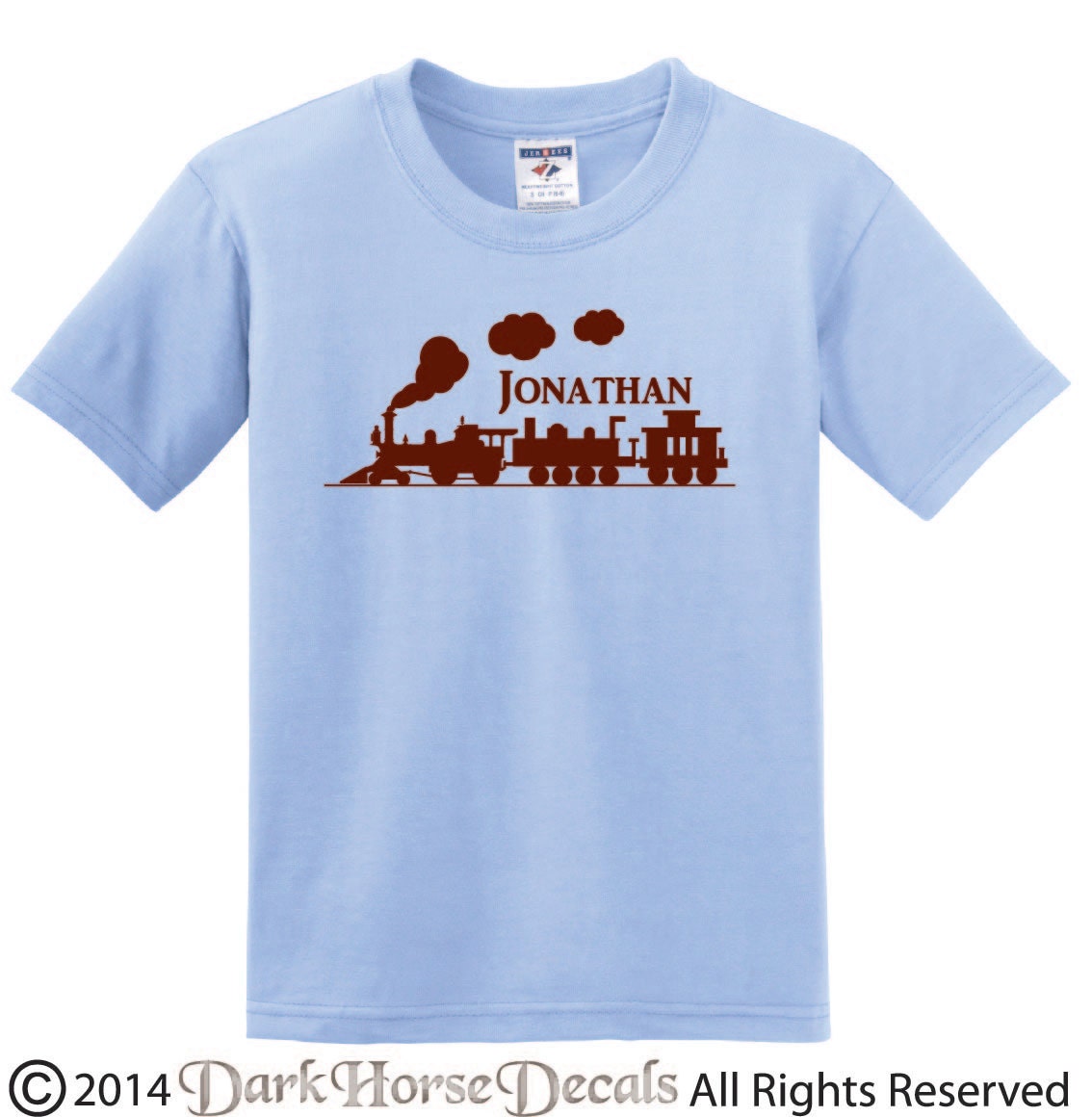 Personalized Train t shirt boy shirt with name