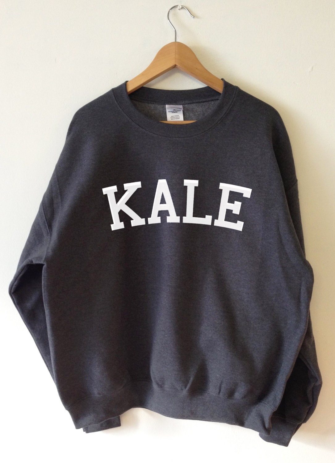 KALE Sweatshirt High Quality SCREEN PRINT for Retail Quality