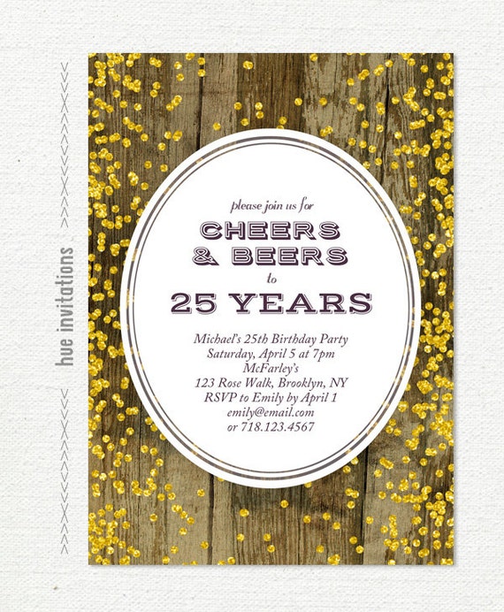 25Th Birthday Invitations Free 1