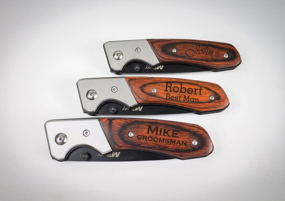 Pocket Knife, Engraved Pocket Knife, Groomsmen Gift, Wedding Favor ...