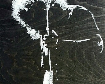 Grateful Dead Art Jerry Garcia Art by Matt Pecson Wood Wall Art Pop Art Painting Wood Art Best Selling Items MADE TO ORDER