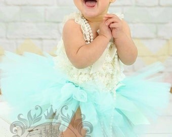 Aqua Tutu ~ Birthday Tutu ~ Baby Shower Gift ~ Baby Girl Toddler Tutu ~ Blue Tutu ~ Smash Cake Outfit