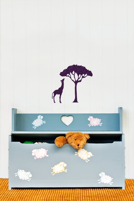 Giraffe Nursery Velvet Sticker