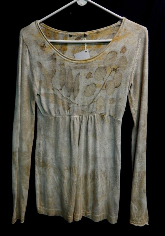 Items similar to Soft ribbed cotton long sleeve baby doll shirt with