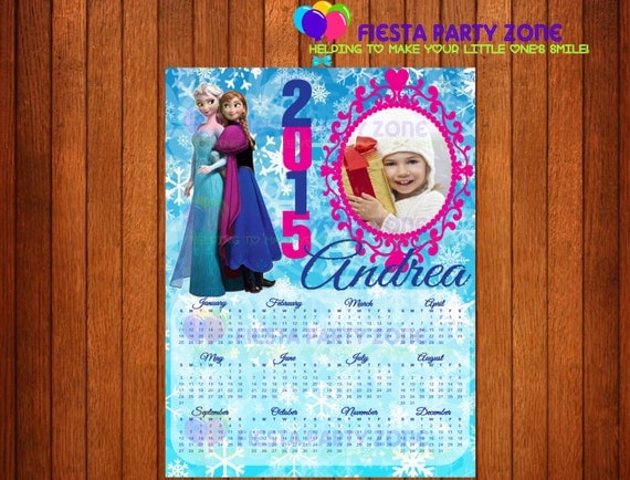 Items similar to FROZEN - Frozen Calendar, 2015 Calendar template, 2015 ...