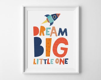 Baby boy nursery poster digital print Kids room by MiniLearners