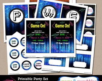 Video Game Party Printables