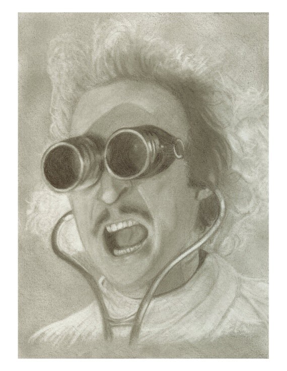 Young Frankenstein Art Print Dr Fronkensteen by ColinRichardsArt