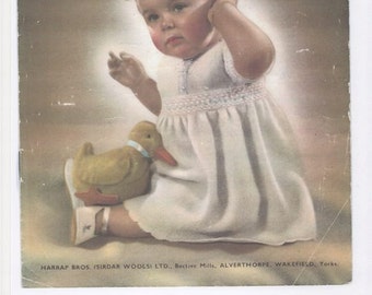 Baby Girls Dress, Knitting Pattern for Baby Dress, 3ply Babies Dress, 3ply Knitting Pattern, Knitted Girls Dress, Baby Girl Knitting Pattern