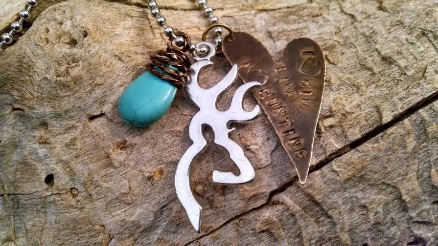 Hunting Gifts Hunting Necklace Jewelry Camo by EllaJsJewelsnGems