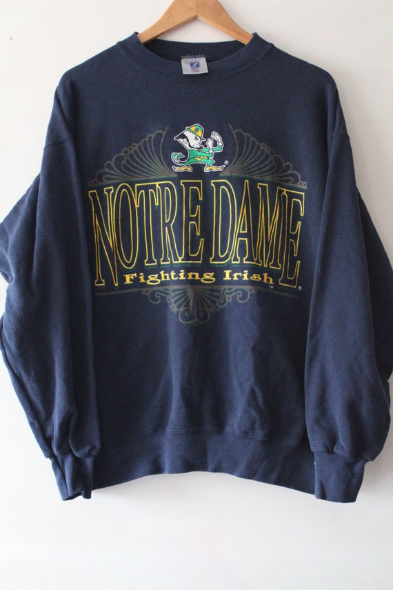 Notre Dame Crew Neck Sweatshirt 90s Vintage by AtlasVintageLEX