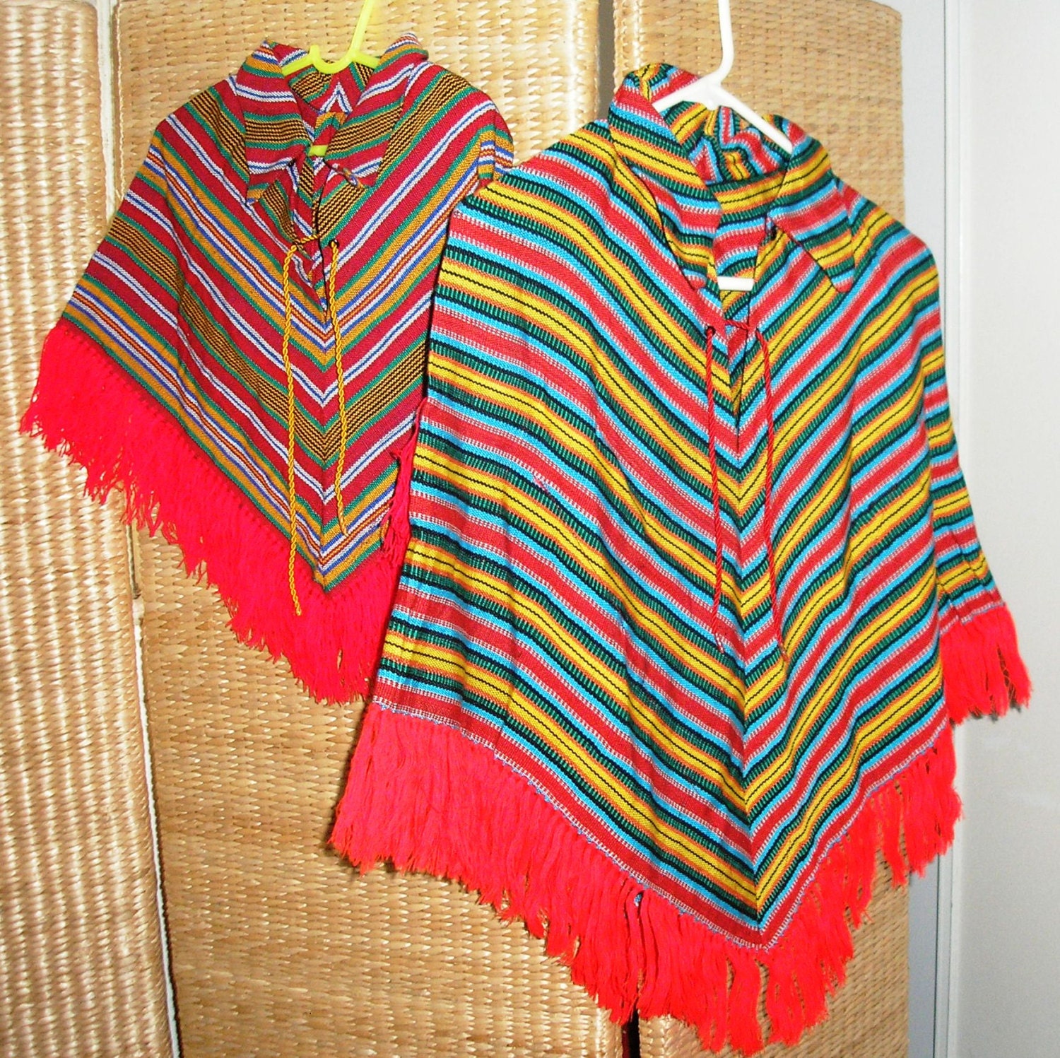 Vintage Authentic Mexican Poncho/Serape Costume by FlipaSandollar