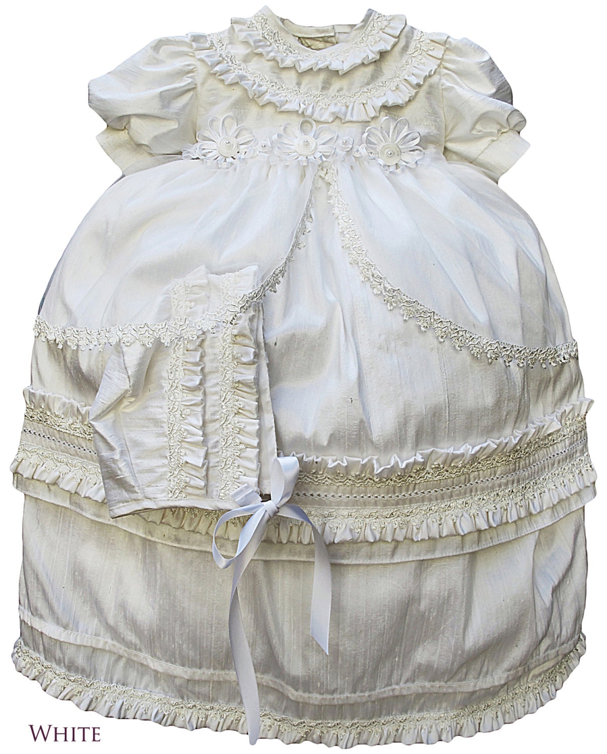 Neoclassical baby girl dress. Christening or baptism by Burbvus