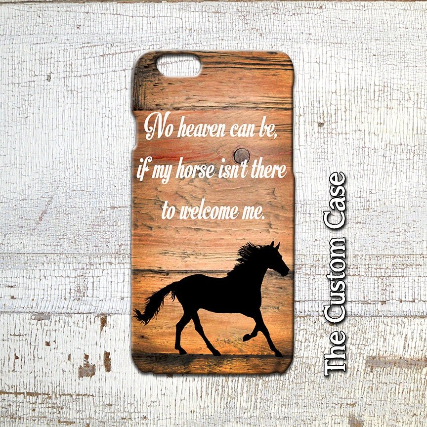 Horse Phone Case Horse on Wood Phone Case Equestrian Phone