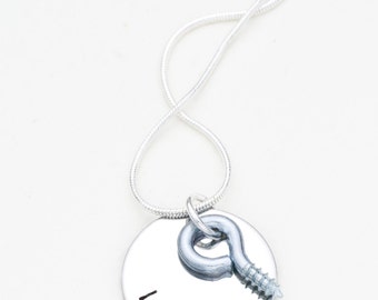 Screw LOOSE Jewelry | Screw You Hand Stamped Necklace | Hand Stamped Adult Humor Pendant | Customizable Hand Stamped Jewelry | Screw U