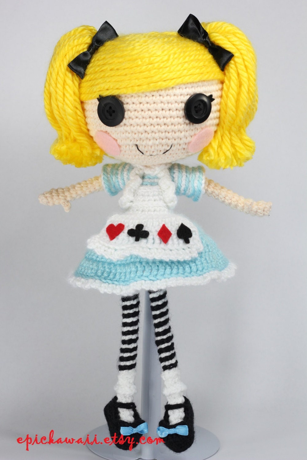 PATTERN: Alice in Wonderland Crochet Amigurumi Doll