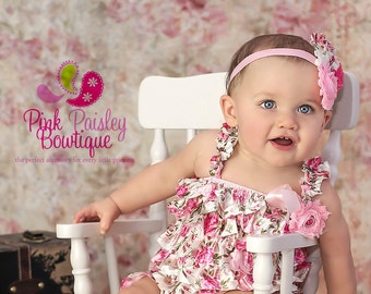 Baby Girl Clothes And Headband Baby Girl St Birthday Outfit Baby Dress Shabby