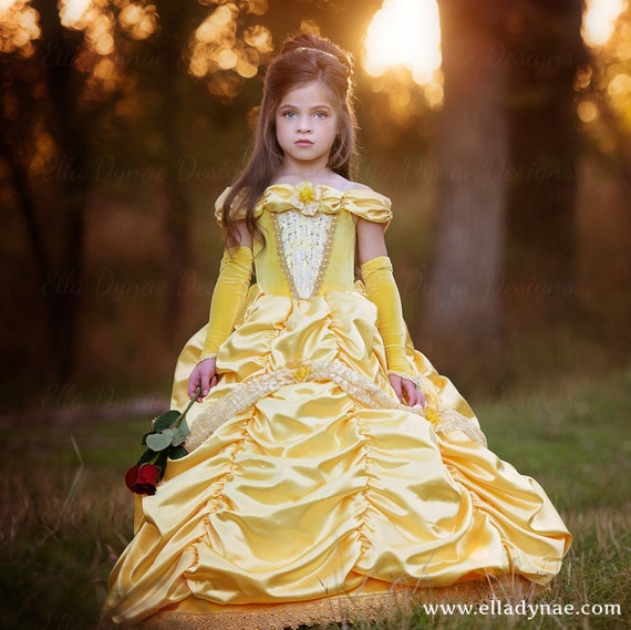 Classic Belle Princess Gown Costume in Yellow