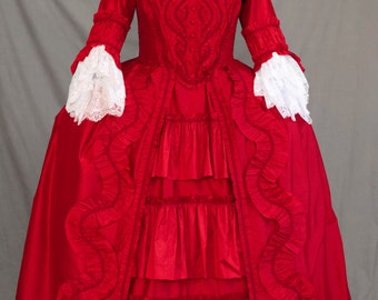 CUSTOM Rococo 18th Century Ruffle Gown