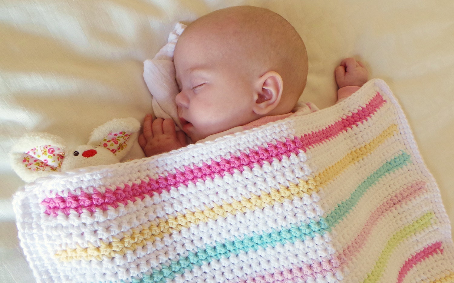 BEGINNERS CROCHET BLANKET Pattern By Kjd Easy Baby blanket