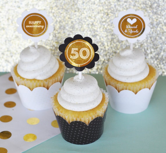 items-similar-to-50th-anniversary-cupcake-toppers-50th-birthday