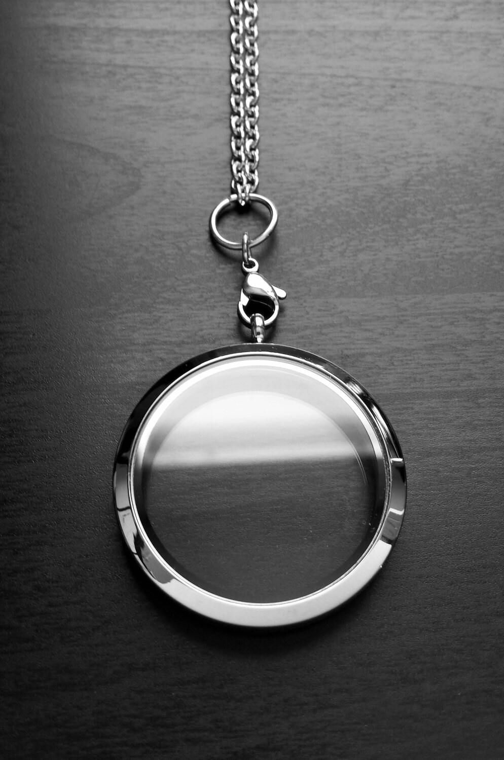 Extra Large Floating Locket38mmSilver Stainless SteelExtra