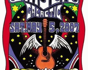 John Mayer Galactic New Orleans 2007 Concert Poster