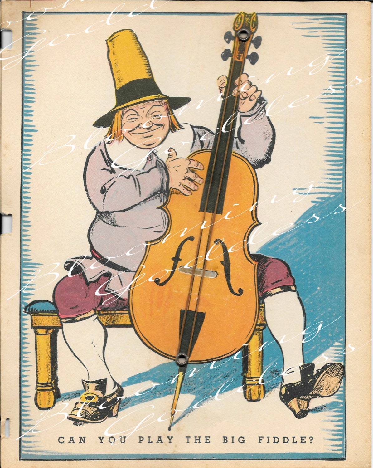 Fiddler From Old King Cole Nursery Rhyme Book by BGoddessSupplies