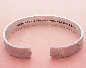 Custom Mens Jewelry, Personalized Dad Gift, Secret Message, Custom Cuff Bracelet, Rustic Bracelet, Hand Stamped, Mens Bracelet, Gift for Him