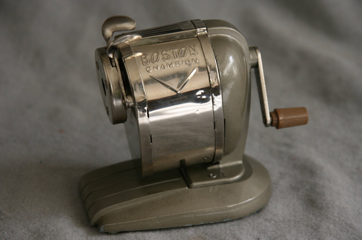 Boston Champion Pencil Sharpener Vintage Manual Hand Crank