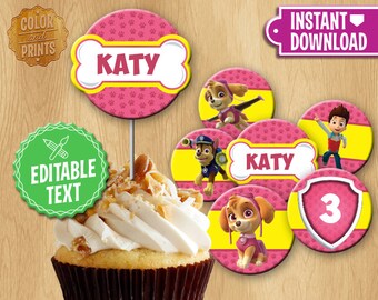 Items similar to INSTANT DOWNLOAD ~ Paw Patrol ~ Skye ~ Cupcake ...