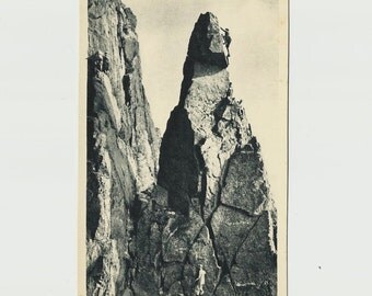 Climbing The Needle, Great Gable - English Lake District, Vintage Real Photo Postcard - United Kingdom