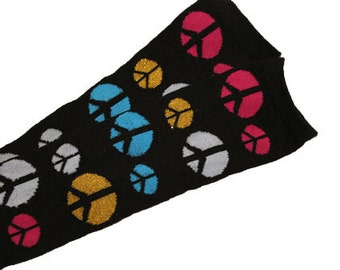 Socks PEACE Perfect for Making Baby Leg Warmers Girls Photo Prop Boutique Couture Ready to Ship