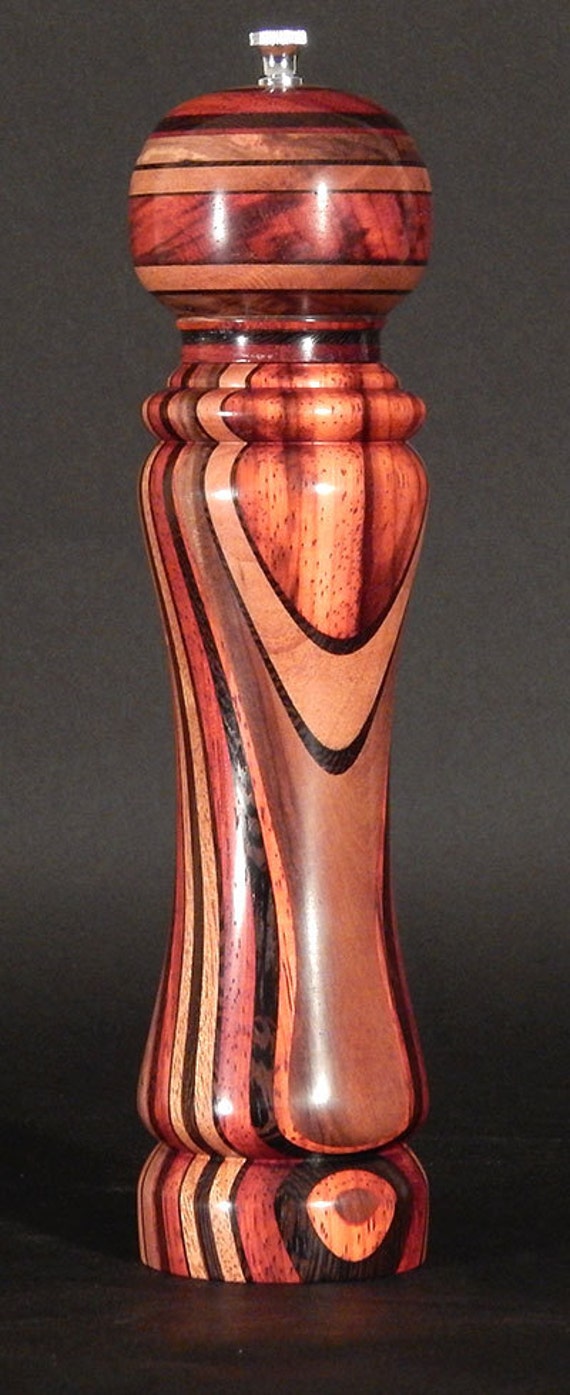 Items similar to Exotic Wood Pepper Mill on Etsy
