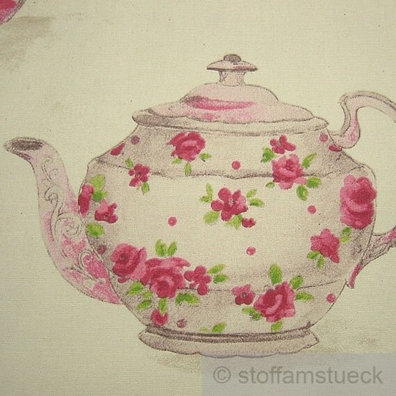 Fabric pure cotton teapot nature extraordinary