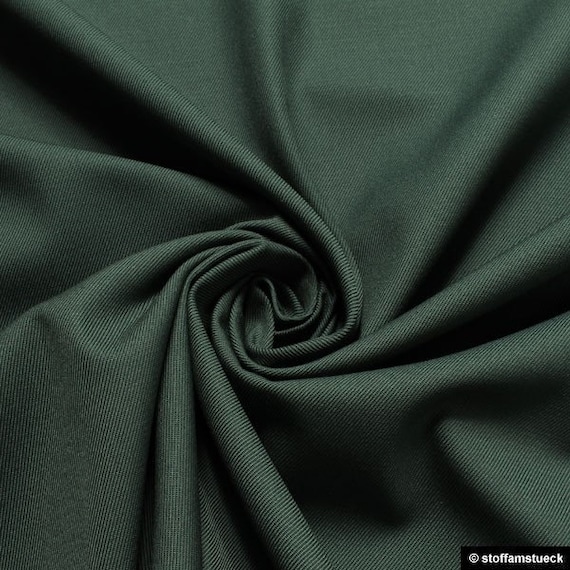 Fabric cotton polyester denim dark green blended fabric stable